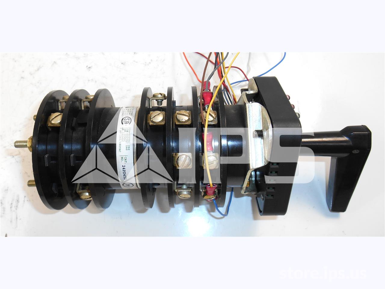 24PD45D ELECTROSWITCH CIRCUIT BREAKER CONTROL SWITCH SERIES 24P WITH LED LIGHTS, 125VDC